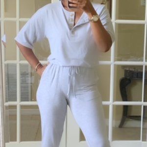 Gray Jogger Jumpsuit